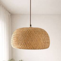 CGC Lighting Bronte Bamboo Easy Fit Hand Made Lampshade in Natural