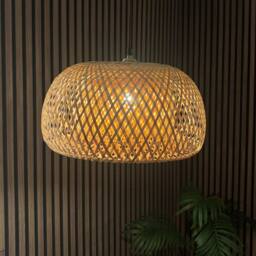 CGC Lighting Bronte Bamboo Easy Fit Hand Made Lampshade in Natural - thumbnail 7