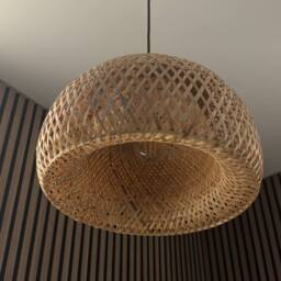 CGC Lighting Bronte Bamboo Easy Fit Hand Made Lampshade in Natural - thumbnail 6