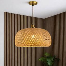 CGC Lighting Bronte Bamboo Easy Fit Hand Made Lampshade in Natural - thumbnail 2