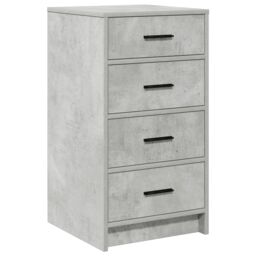 Berkfield Home 3 Piece Dressing Table Set with LED - Concrete Grey Engineered Wood - thumbnail 6