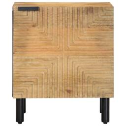Berkfield Home Bedside Cabinets 2 pcs Brown 40x33x46 cm Solid Wood Mango - Size: 40 x 33 x 46 cm - thumbnail 1