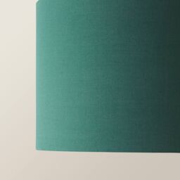 ValueLights Reni Forest Green Fabric Easy Fit Drum Ceiling Lamp Shade in Bottle Green - Size: Small - thumbnail 4