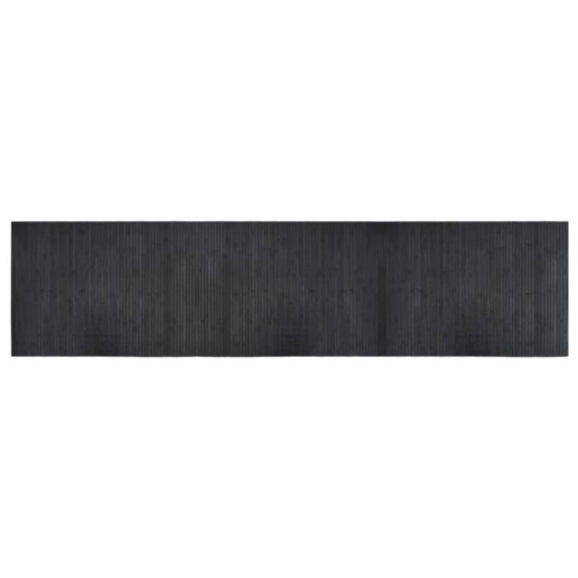 Berkfield Home Rug Rectangular Grey 70x300 cm Bamboo - Size: Medium - image 1