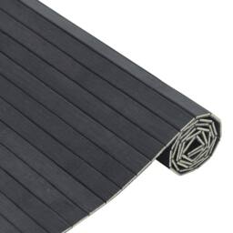 Berkfield Home Rug Rectangular Grey 70x300 cm Bamboo - Size: Medium - thumbnail 4