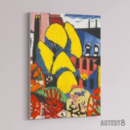 "Artery8 Trees Urban Landscape Henry Lyman Sayen Canvas Wall Art Print - Size: W12"" x H16""" - thumbnail 2