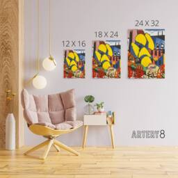 "Artery8 Trees Urban Landscape Henry Lyman Sayen Canvas Wall Art Print - Size: W12"" x H16""" - thumbnail 4