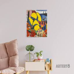 "Artery8 Trees Urban Landscape Henry Lyman Sayen Canvas Wall Art Print - Size: W12"" x H16""" - thumbnail 3