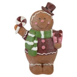 VFM e-Store Christmas Gingerbread Figurines Decoration 16cm x 9.5cm Brown X 1 - Size: 16 cm x 9.5 cm - thumbnail 1