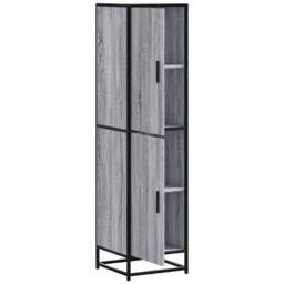 Berkfield Home Highboard Grey Sonoma 35.5x35x139 cm Engineered Wood & Metal - thumbnail 5