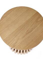 Julian Bowen Ollie Round Side Table in Light Oak - thumbnail 4