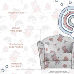 Kidsaw Kids Mini Chair Sofa Peppa Pig White - thumbnail 4