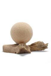 KDMD DriftGlow Cotton Wrap Lamp - Cream Shade, Natural Driftwood Decor