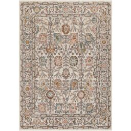 Livabliss Ankara - Vintage Pink Grey Traditional Boho Living Dining Bedroom Rug in Burnt Orange - Size: 160 cm diameter - thumbnail 2