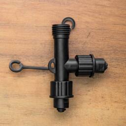 Samuel Alexander 9cm x 10cm Black Plastic T Connector Max For Connectable Lights - Size: 9 cm x 10 cm - thumbnail 2