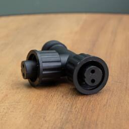 Samuel Alexander 9cm x 10cm Black Plastic T Connector Max For Connectable Lights - Size: 9 cm x 10 cm - thumbnail 5