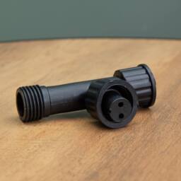 Samuel Alexander 9cm x 10cm Black Plastic T Connector Max For Connectable Lights - Size: 9 cm x 10 cm - thumbnail 4
