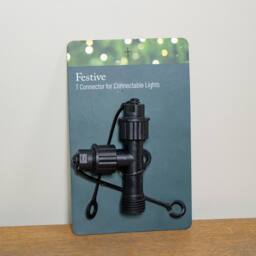 Samuel Alexander 9cm x 10cm Black Plastic T Connector Max For Connectable Lights - Size: 9 cm x 10 cm - thumbnail 3