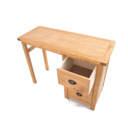Cabinet Bits Lugo 3 Drawer Desk - Dressing Table Brass Cup Handle in Light Brown - thumbnail 3