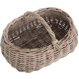 Red Hamper Rattan Grey Rattan Market Basket - thumbnail 3