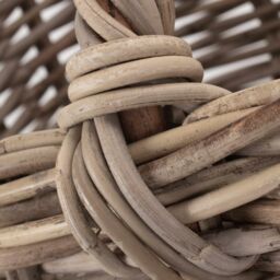 Red Hamper Rattan Grey Rattan Market Basket - thumbnail 4