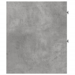 Berkfield Home Narrow Bathroom Cupboard with Wheels Concrete Grey Engineered Wood - thumbnail 5