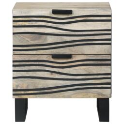 Berkfield Home Bedside Tables with Drawer 2 pcs Walnut 40 x 33.5 x 46 cm - thumbnail 4