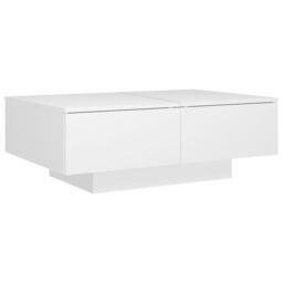 Coffee Table White 90x60x31 cm Engineered Wood - thumbnail 3