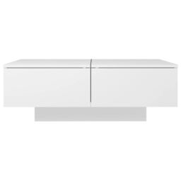 Berkfield Home Coffee Table White 90x60x31 cm Engineered Wood - Size: 90 x 60 x 31 cm - thumbnail 3