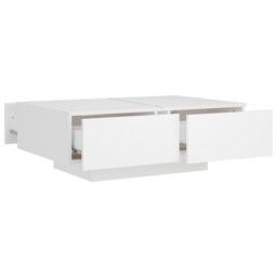 Berkfield Home Coffee Table White 90x60x31 cm Engineered Wood - Size: 90 x 60 x 31 cm - thumbnail 5