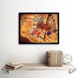 "Artery8 Wassily Kandinsky Abstract Small Dream Red Old Framed Wall Art in Orange - Size: W12"" x H16""" - thumbnail 2