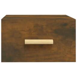 Berkfield Home Wall-mounted Bedside Cabinets 2 pcs Smoked Oak 35x35x20 cm in Brown - Size: 35 x 35 x 20 cm - thumbnail 5