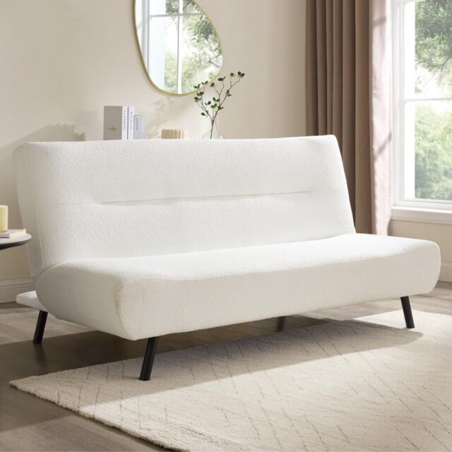 Home Detail Eadie Sofa Bed in White - Size: 3 Seater - image 1