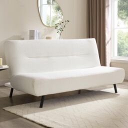 Home Detail Eadie Sofa Bed in White - Size: 3 Seater - thumbnail 1