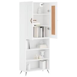 Berkfield Home Highboard White 69.5x34x180 cm Engineered Wood