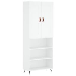 Berkfield Home Highboard White 69.5x34x180 cm Engineered Wood - thumbnail 3