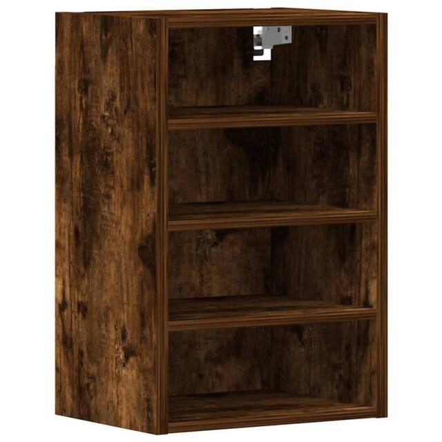 Berkfield Home Hanging Cabinet Smoked Oak 40x29.5x60 cm Engineered Wood in Brown - image 1