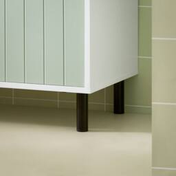 SoBuy Bathroom Low Cabinet - 3 Shelves & 2 Doors in Green - thumbnail 4