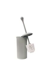JVL Droplette Toilet Brush Set - Ice Grey in Light Grey - thumbnail 1