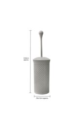 JVL Droplette Toilet Brush Set - Ice Grey in Light Grey - thumbnail 5