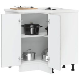 Berkfield Home Kitchen Corner Base Cabinet¬†Porto Grey Sonoma Engineered Wood - thumbnail 4