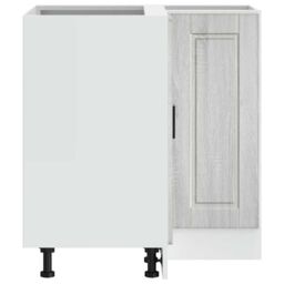 Berkfield Home Kitchen Corner Base Cabinet¬†Porto Grey Sonoma Engineered Wood - thumbnail 7