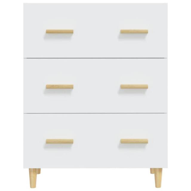 Berkfield Home Sideboard White 70x34x90 cm Engineered Wood - Size: 70 x 34 x 90 cm - image 1
