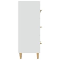Berkfield Home Sideboard White 70x34x90 cm Engineered Wood - Size: 70 x 34 x 90 cm - thumbnail 4