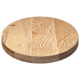 Berkfield Home Table Top 100x50x4 cm Solid Wood Oak Oval in Brown - Size: 100 x 50 x 4 cm - thumbnail 6