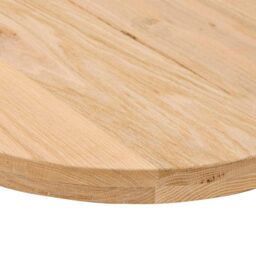 Berkfield Home Table Top 100x50x4 cm Solid Wood Oak Oval in Brown - Size: 100 x 50 x 4 cm - thumbnail 8