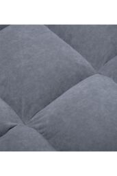 H&O Direct Modern Recliner Lounge Set with Ottoman & Sleek Metal Base in Grey - thumbnail 6