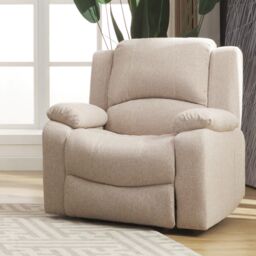 Artemis Home Marldon Manual Reclining Armchair in Beige - thumbnail 1