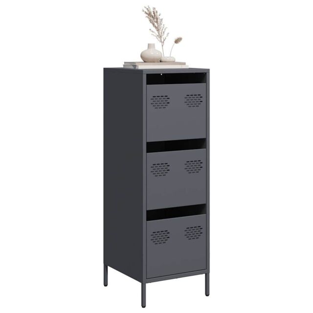 Berkfield Home Highboard Anthracite 39x35x103.5 cm Steel - image 1