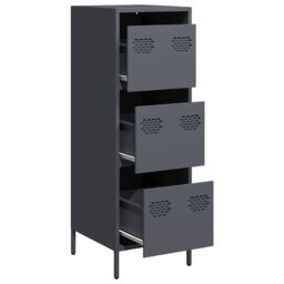 Berkfield Home Highboard Anthracite 39x35x103.5 cm Steel - thumbnail 4